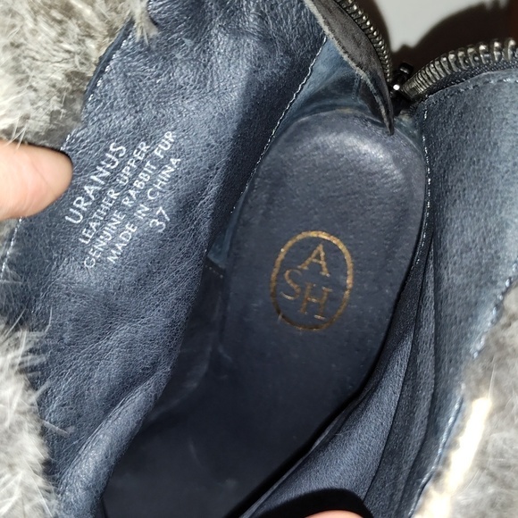 Rare ASH Rabbit top w/hammer nail accents sz European 37  Wedge booties - Picture 9 of 12